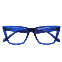 Lunettes de lecture bleues...